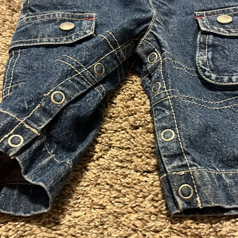 Gymboree Vintage Blue‎ Denim Overalls with Adjustable Straps 3-6M